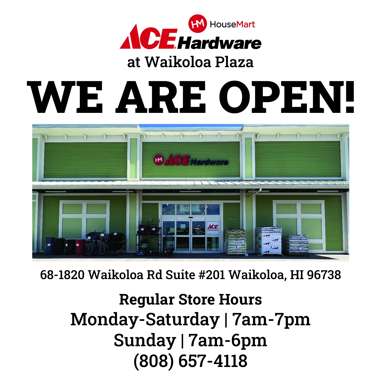Visit Our Newest Location
at
Waikoloa Plaza